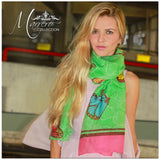 Marrero Collection Boho Long Butterfly Print Scarf