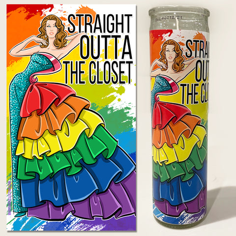 Straight OUTTA the closet Candle