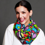 Marrero Collection Funky Circles print Scarf
